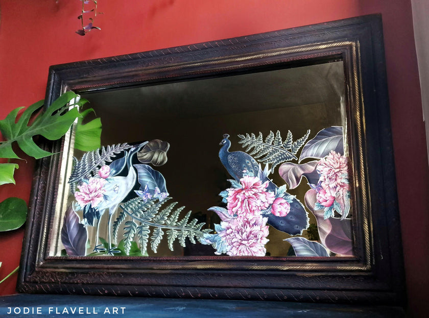 Elegant Avian Flora - Small Transfer