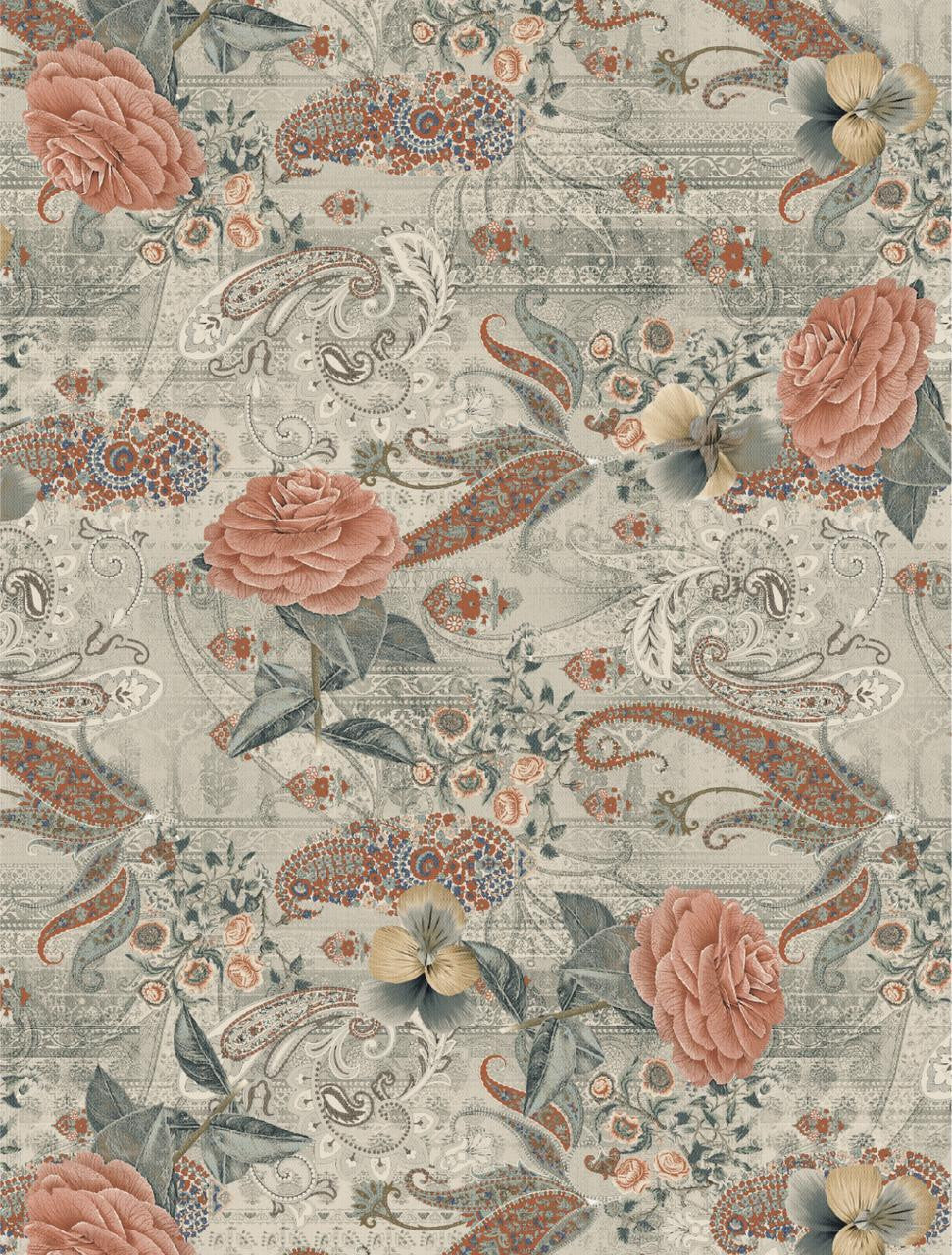 Rose Tapestry - A2 Rice Decoupage Paper
