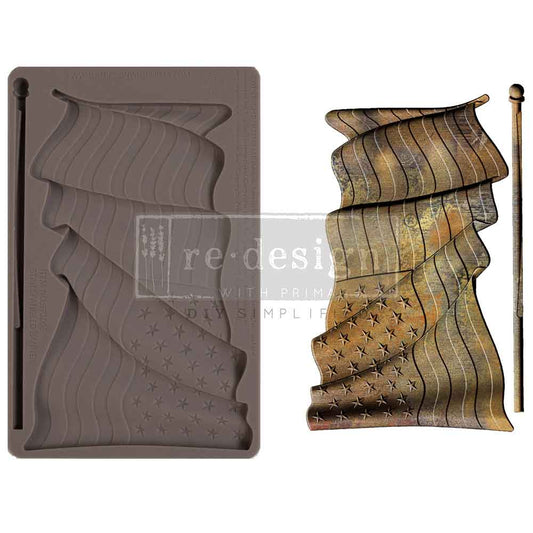 DECOR MOULDS® – STAR SPANGLED BANNER – 1 PC, 5″ X 8″