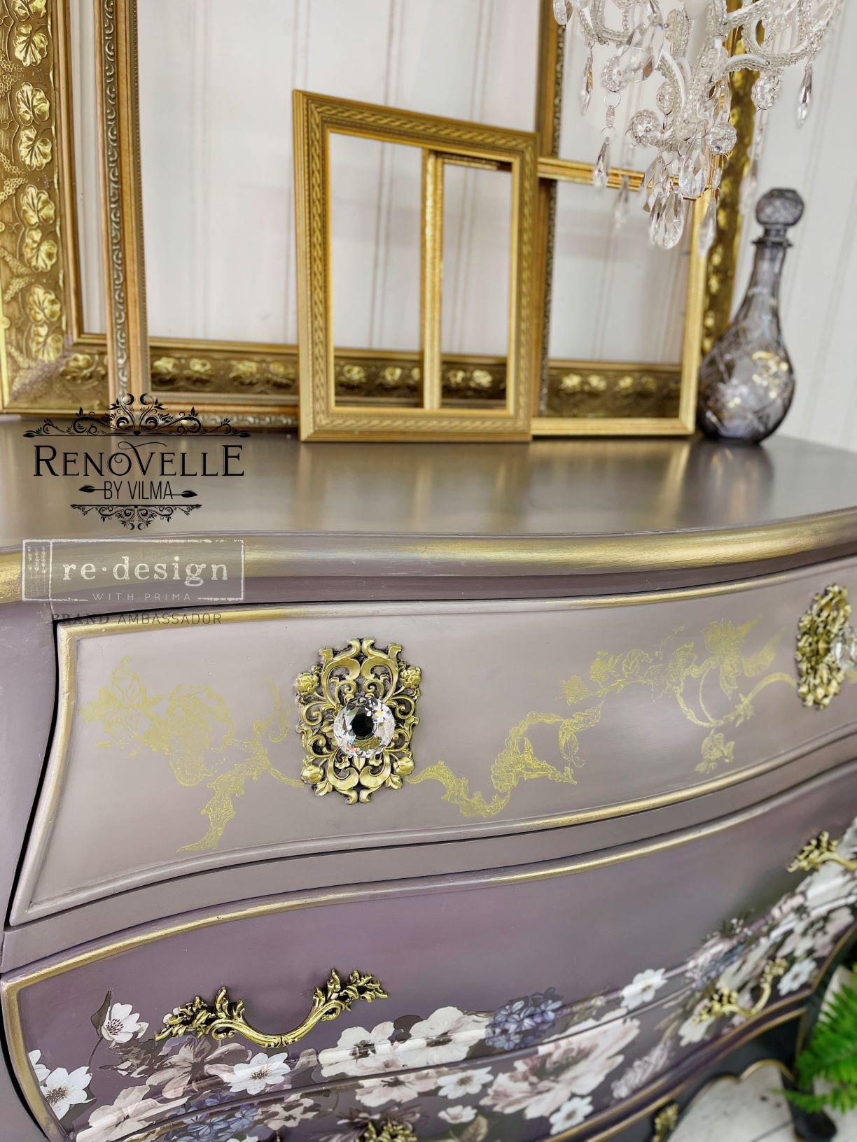 REDESIGN DECOR MOULDS® – LILIAN SCROLLS – 1 PC, 5″X10″, 8MM