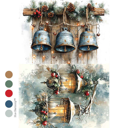 A4 DECOUPAGE – TWILIGHT NESTING – 1 SHEET, 8.27″X11.69″