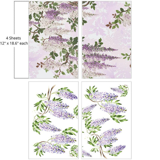Wisteria Spring Large Transfer