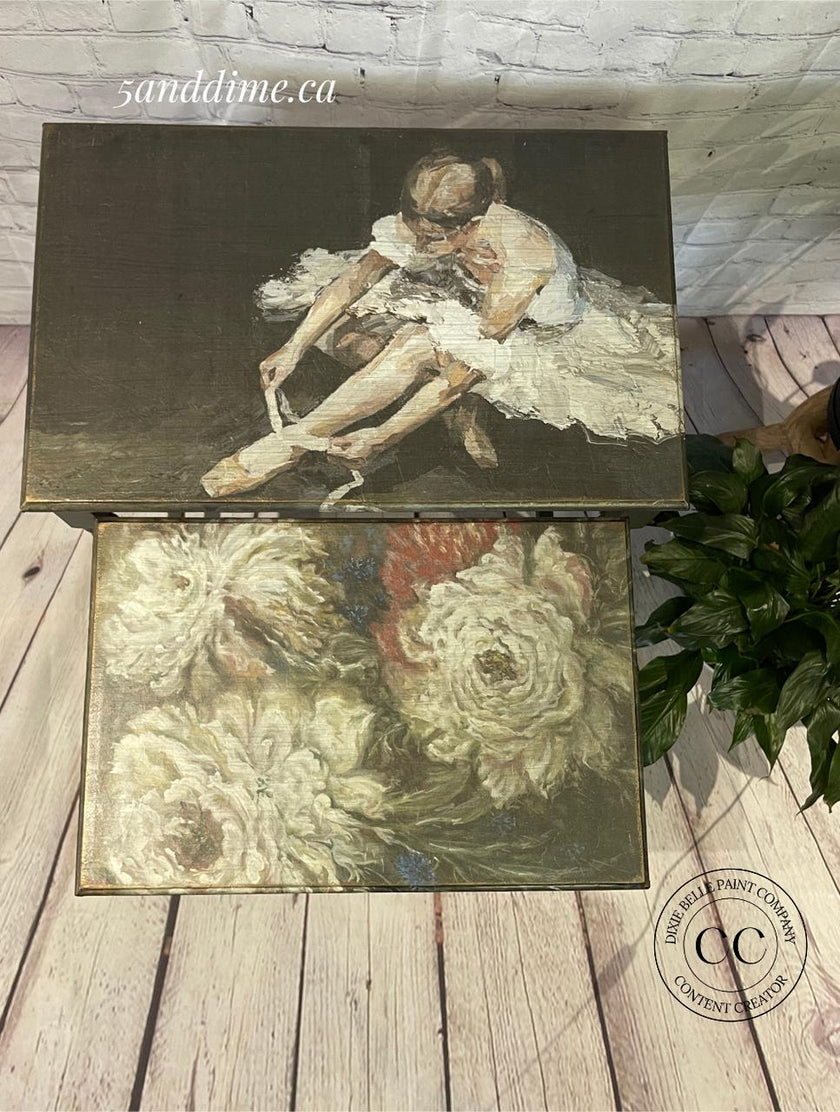 Floral Ballerina - A1 Rice Decoupage Paper
