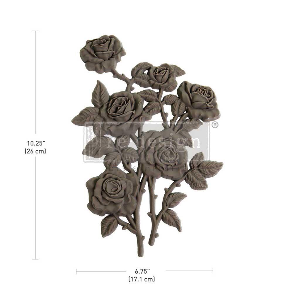 DECOR POLY – ETHEREAL BOUQUET – 1 PC, 10.25″X6.75″ (26CMX17.1CM)