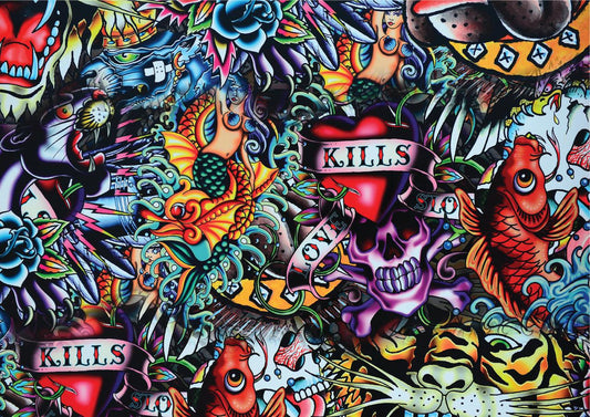 Vintage Tattoo - A1 Rice Decoupage Paper
