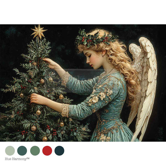 A4 DECOUPAGE – MERRY & MAJESTIC – 1 SHEET, 8.27″X11.69″