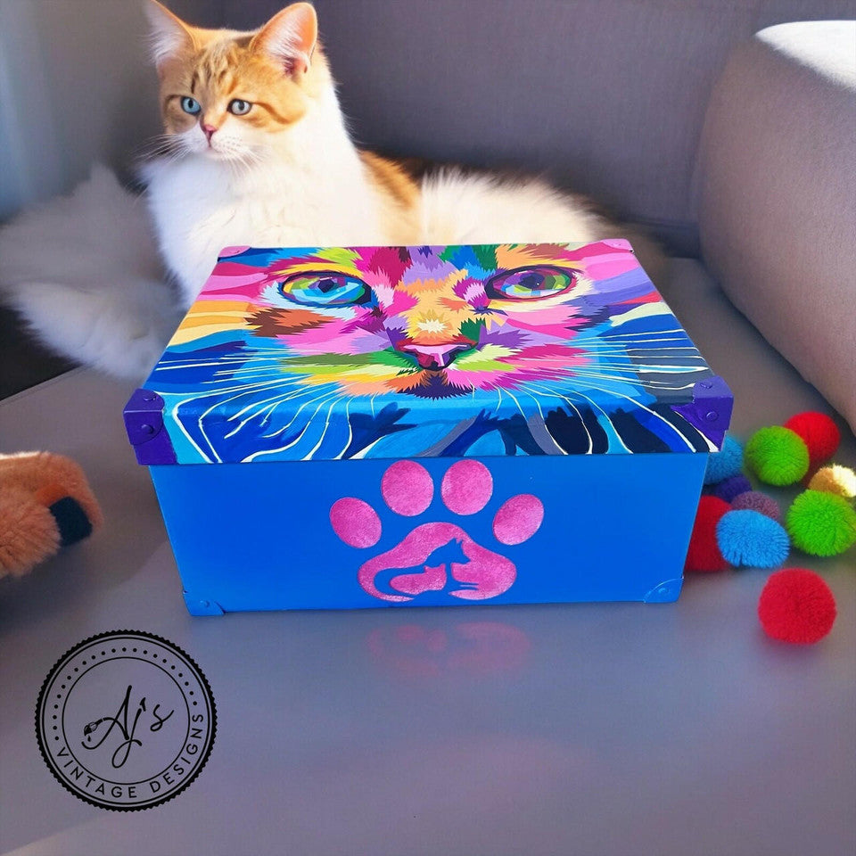Rainbow Kitty - Rice Decoupage Paper