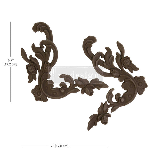 DECOR POLY® – INTRICATE GRACE – 2 PCS, 7″X6.76″0.315″ / 17.8CMX17.2CMX0.8CM