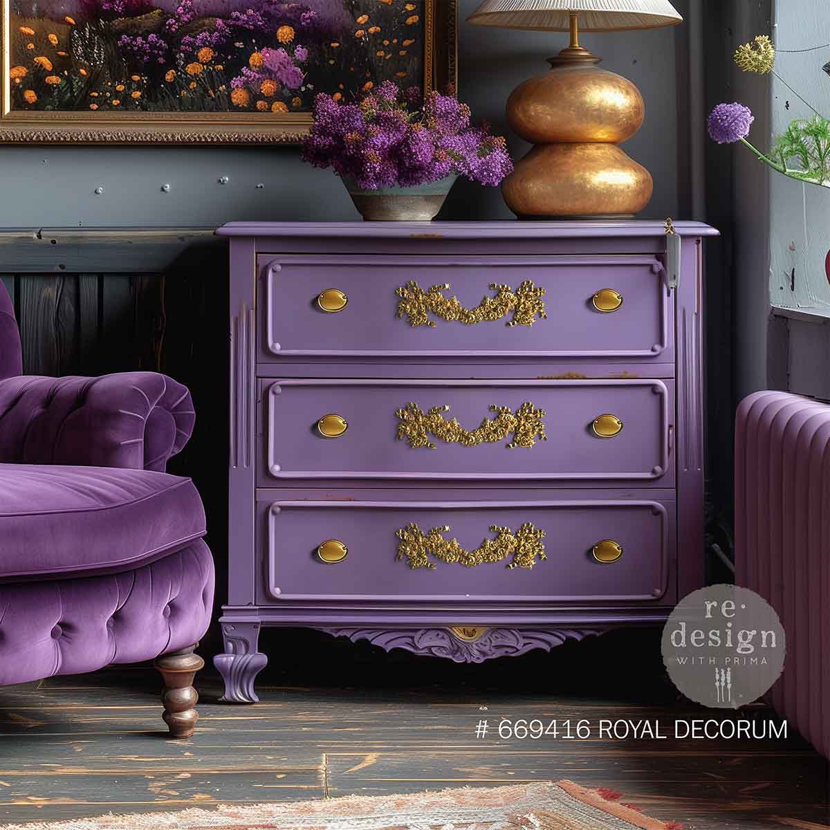 DECOR POLY® – ROYAL DECORUM – 11″X3.3″X0.28″ / 27.9CMX8.4CMX0.71CM