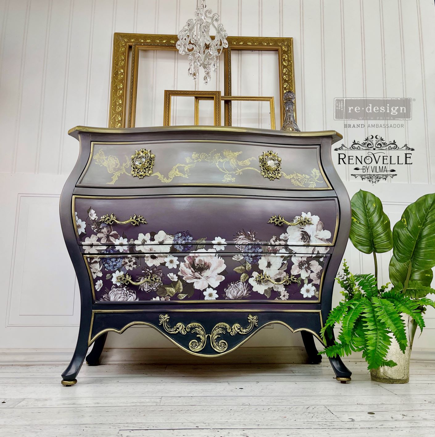 REDESIGN DECOR MOULDS® – LILIAN SCROLLS – 1 PC, 5″X10″, 8MM