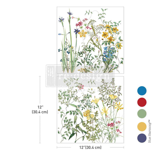 Maxi Transfers® – Eclat Floral – 2 sheets, 12″x12″