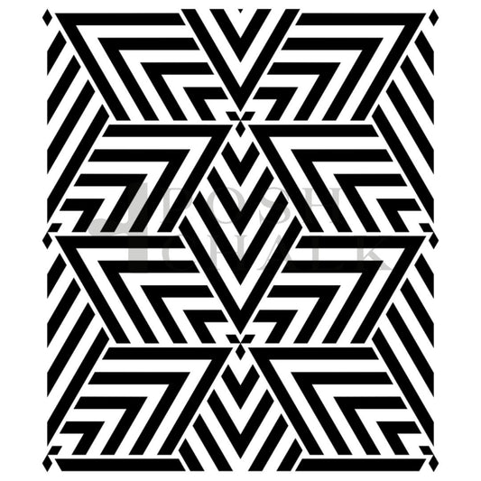 Posh Chalk GeoFusion Stencil 29x30cm (PCS087)