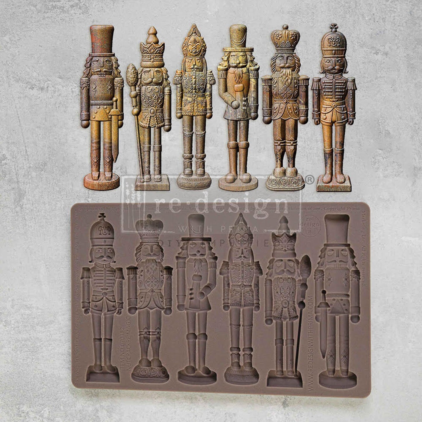 DECOR MOULDS® –NUTCRACKER MAGIC– 1 PC, 5″ X 8″