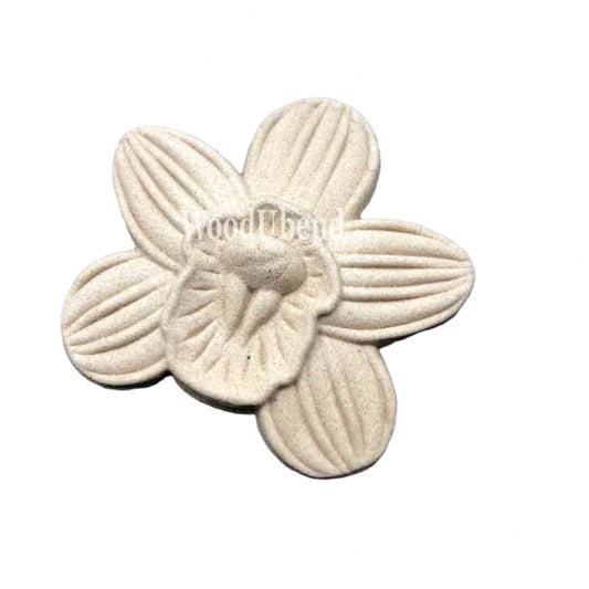 Simple Five Petal Flower #WUB0347 (Pack of 5)
