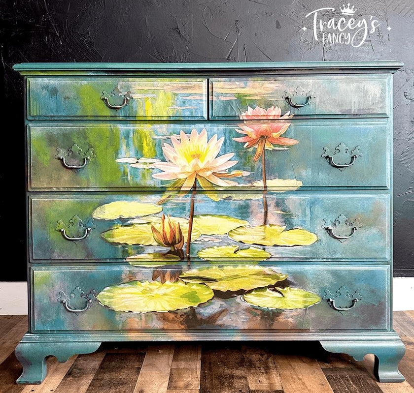 Lily Pads - A1 Rice Decoupage Paper