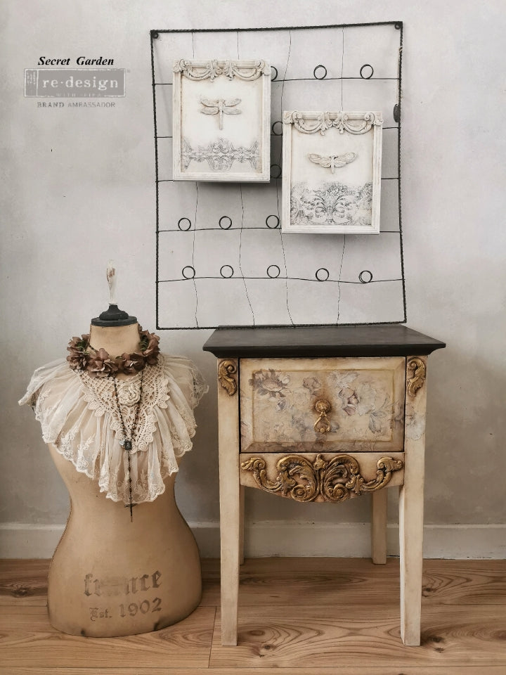 REDESIGN DECOR MOULDS® – LILIAN SCROLLS – 1 PC, 5″X10″, 8MM